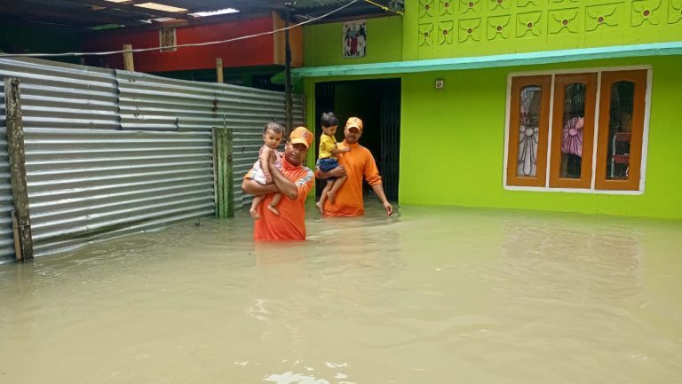 Flood rescue in Assam, India, June 2022
