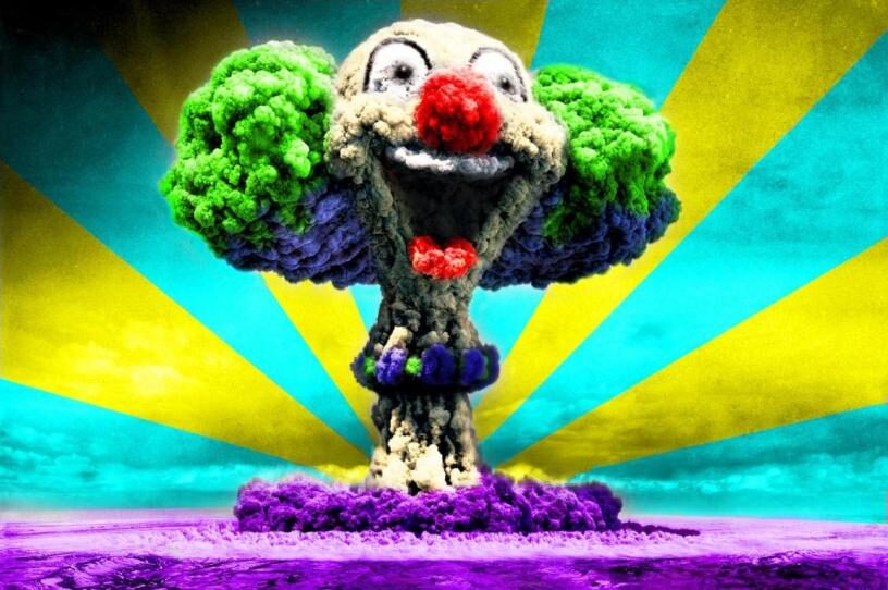 clown mushroom cloud