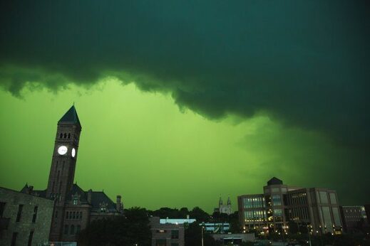 green sky south dakota severe thunderstorm