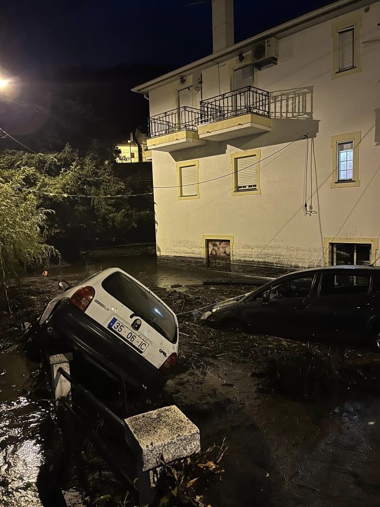 Floods and debris flows in Sameiro, Manteigas municipality, Guarda District, Portugal, 13 September 2022.