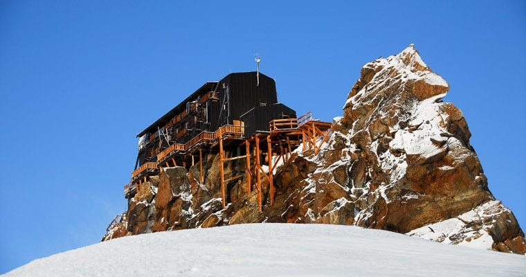 La Capanna Regina Margherita (Queen Margherita’s Hut) at Monte Rosa, which sleeps 70 and also houses a meteorological station,