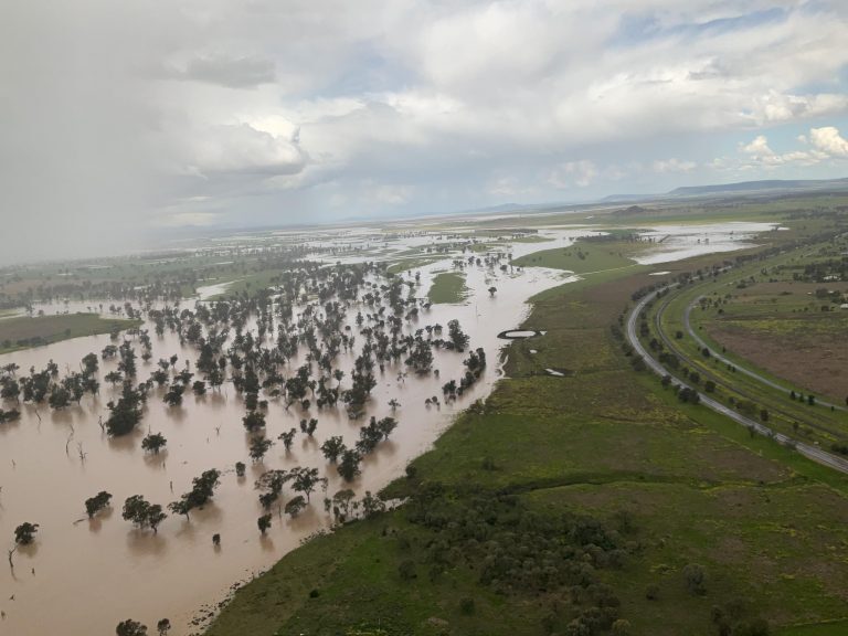 Flooding in Gunnedah, New South Wales, Australia, September 2022.