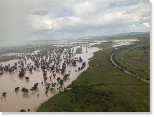 Flooding in Gunnedah, New South Wales, Australia, September 2022.