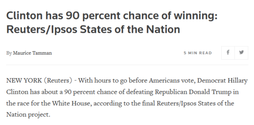clinton 90% poll 2016
