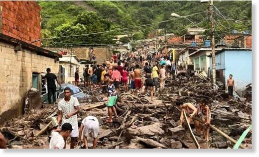 Landslides and floods kill seven in eastern Venezuela.