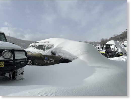 Perisher in alpine NSW recorded a staggering 25cm of snow on the slopes overnight