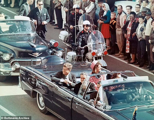 JFK motorcade before murder