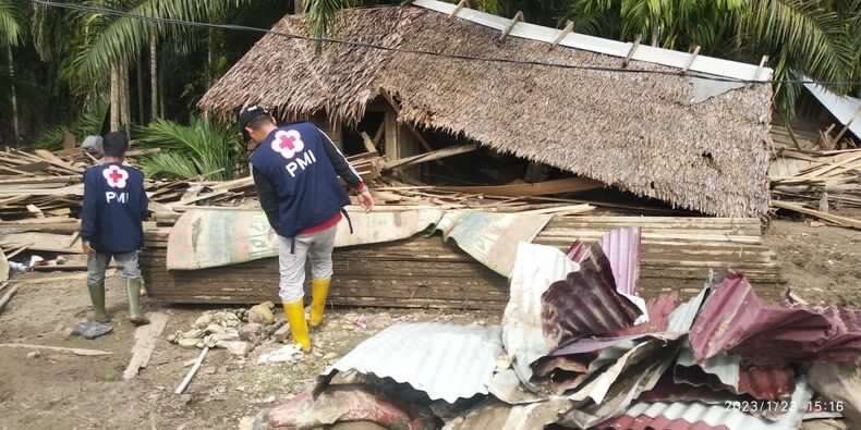 Flood damage in Aceh Province, Indonesia,
