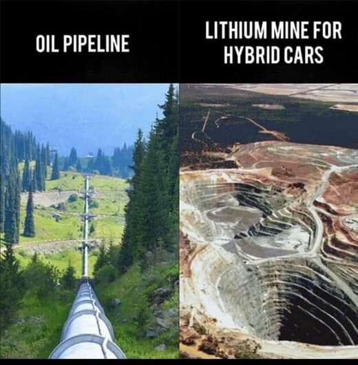 oil pipeline lithium mine environment fossil fuels