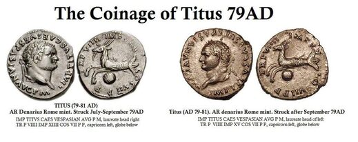 titus silver coins rome