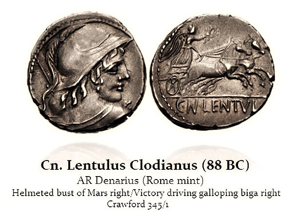 roman coin lentulus