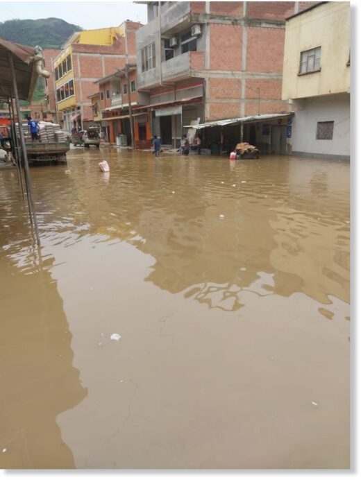 Floods in Guanay, La Paz Department, Bolivia,