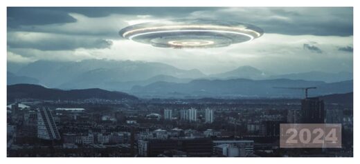 Clic para aumentar Holograms over City