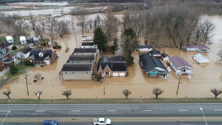 Flooding in Milton, Cabell County, West Virgini