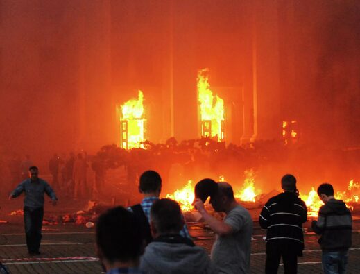 fire at the Trade Unions House, Odessa, Ukraine