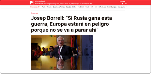 Discurso de Josep Borrel