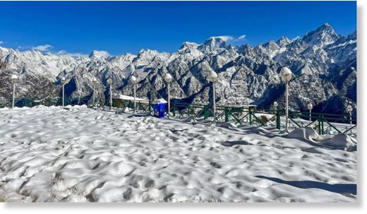 Fresh snowfall on Monday in the upper reaches of Jammu and Kashmir