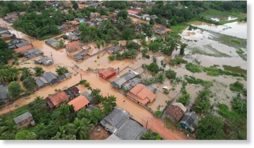 Floods in Itupiranga, Pará, Brazil, March 2023.