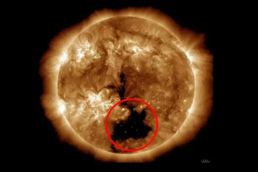 El Sol ha desarrollado un "agujero coronal" 20 veces mayor que la Tierra