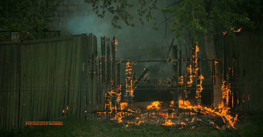 infrastructure on fire
