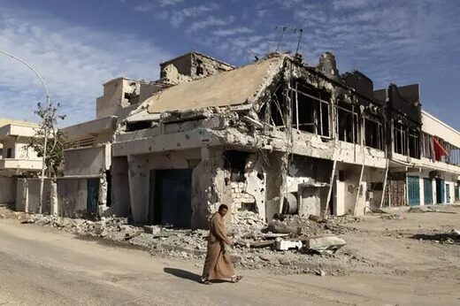 Sirte after U.S.-NATO bombing in November 2011