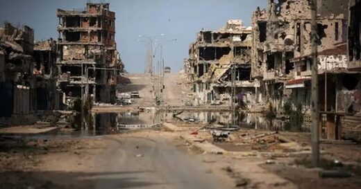 Sirte after its partial destruction by U.S.-NATO bombing