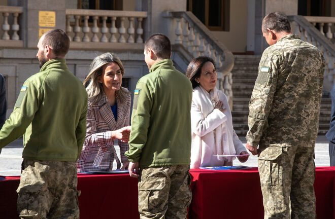España ha instruido a más de 850 militares ucranianos.