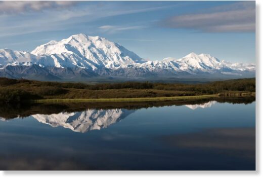 Denali as seen from the Reflection Pond.