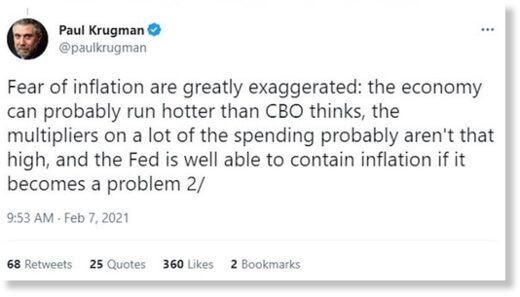 Krugman tweet