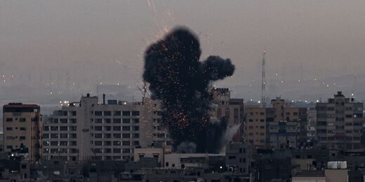 Bombardeo israelí contra la Franja de Gaza