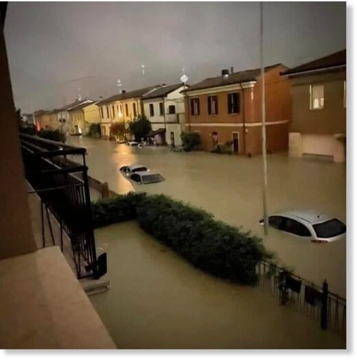 Floods in Emilia-Romagna, Italy, 16 May 2023.