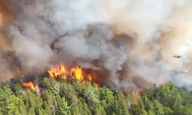 Sudbury 17 wildfire burns east of Mississagi