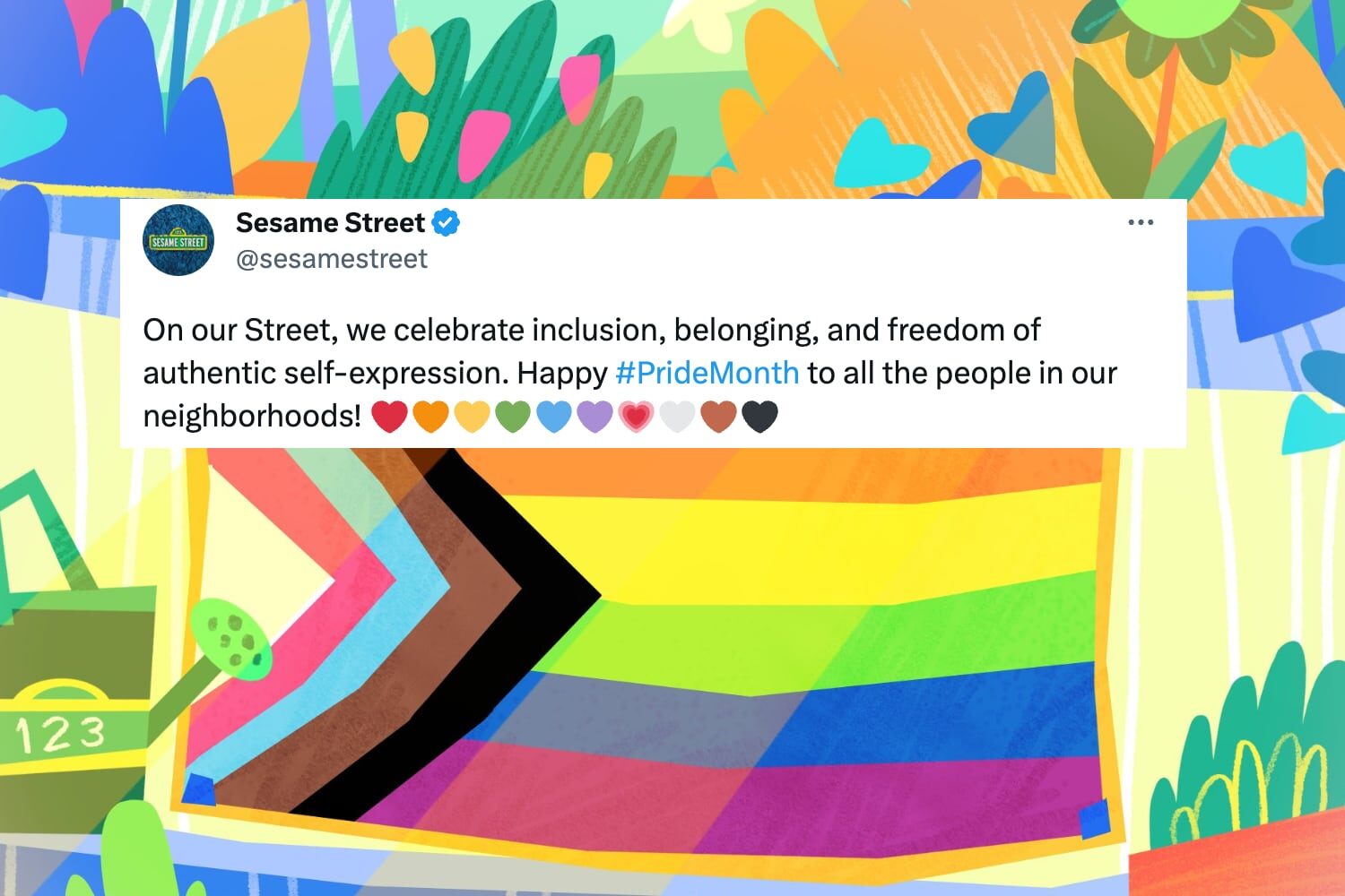 sesame street pride tweet