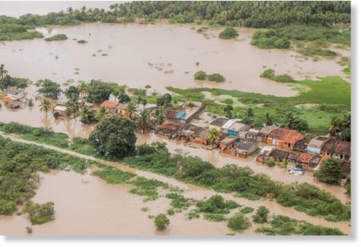 Floods in Alagoas, Brazil, July 2023.