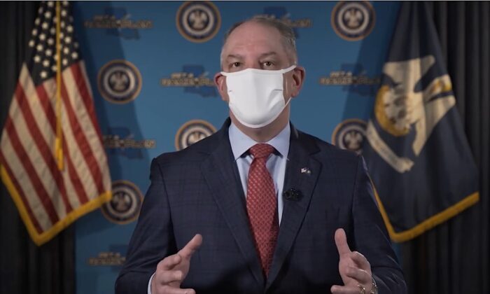 El gobernador de Luisiana, John Bel Edwards,
