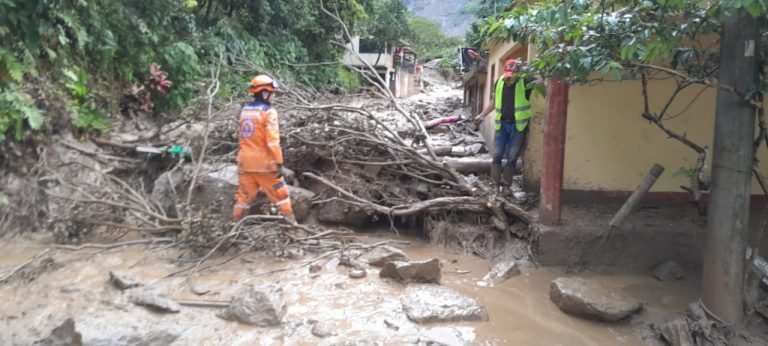 Heavy rain caused a landslide in Naranjal, Municipality of Quetame, Cundinamarca Department, Colombia, overnight 17 to 18 July 2023.