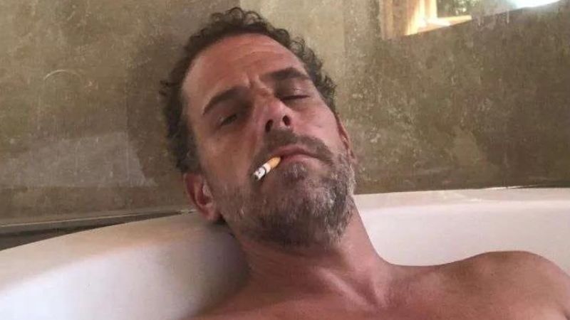 hunter biden bathtub cigarette