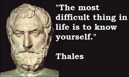 Thales know yourself difficult