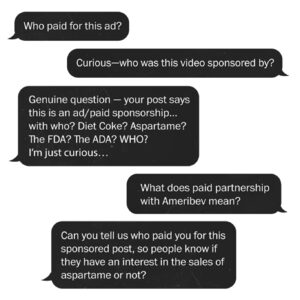 social media posts, confusion about paid sponsorships