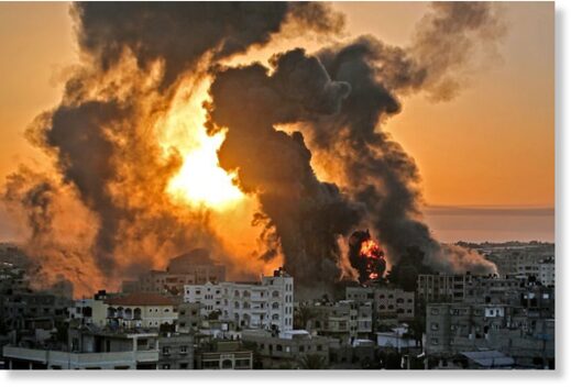 gaza flames