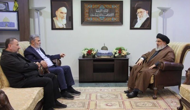 El secretario general del Hezbollah, Hassan Nasrallah, recibió en Líbano al número 2 del Hamas, Saleh el-Aruri, y al jefe de la Yihad Islámica, Ziad el-Nakhala.