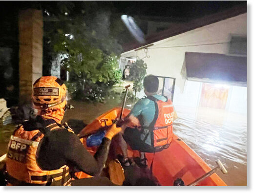 THE Special Rescue Force of the Bureau of Fire Protection-Region 11 rescued flooded residents in Bago Gallera, Davao City on Wednesday night, November 8 until early morning of Thursday, November 9.