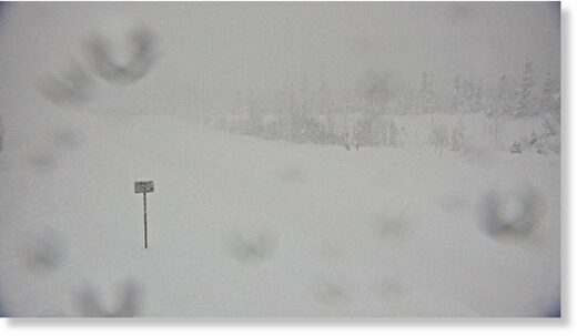 East of Anchorage, Richardson Highway over Thompson Pass (MP 19-63) was closed due to heavy snowfall and wind from the storm.