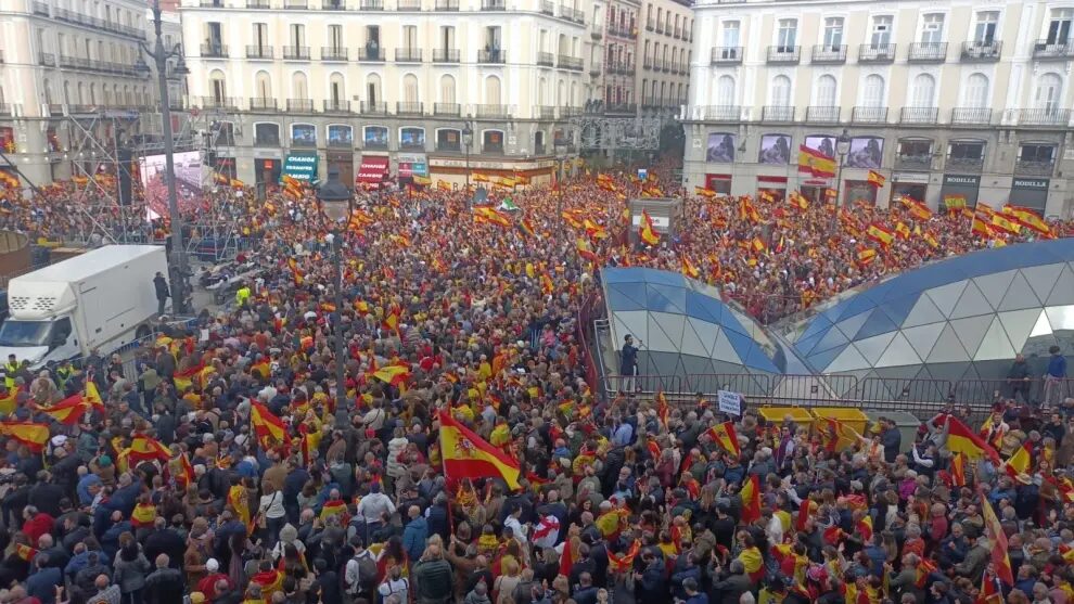 La Puerta del Sol, abarrotada