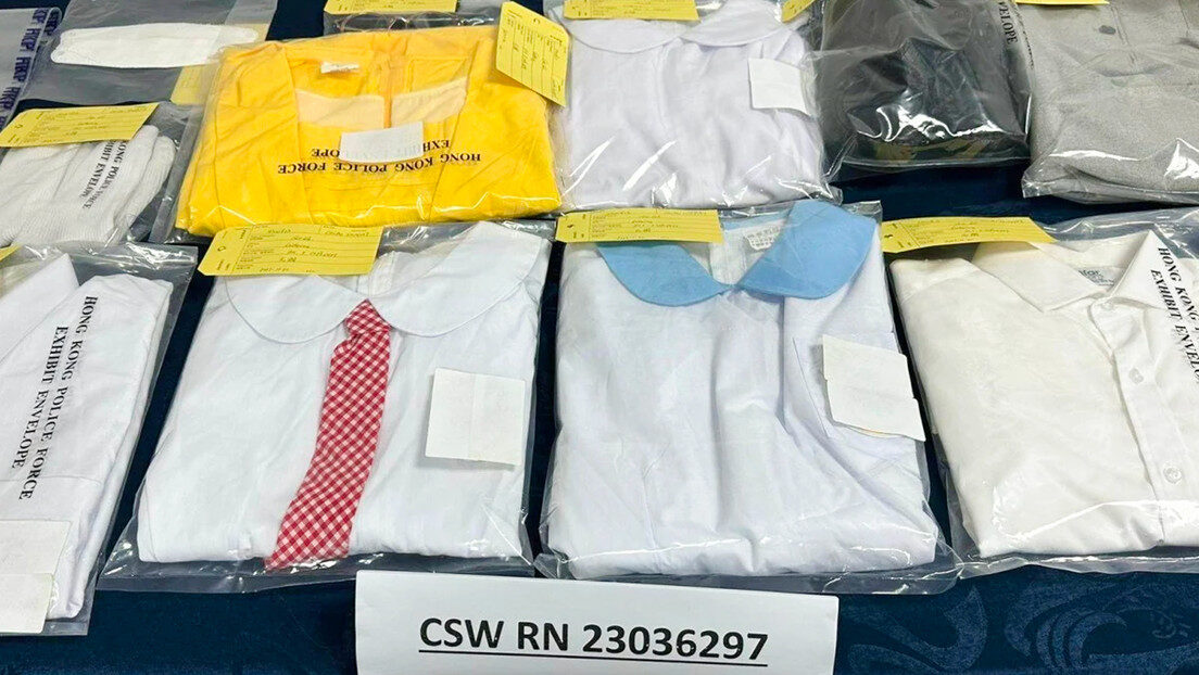 Uniforms hong kong arrest
