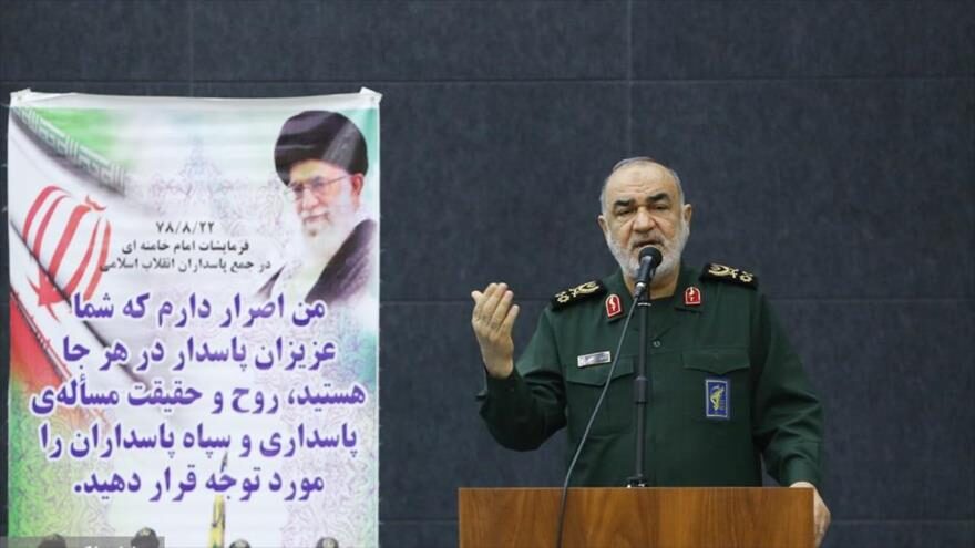 El comandante en jefe del Cuerpo de Guardianes de Irán, el general de división Hosein Salami