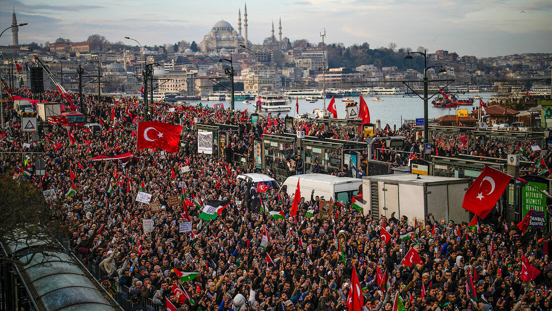 palestine protests Istanbul
