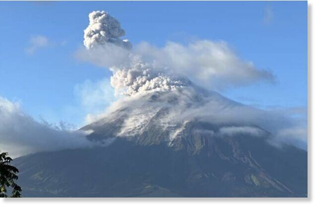 Mayon Volcano in Albay spews ash
