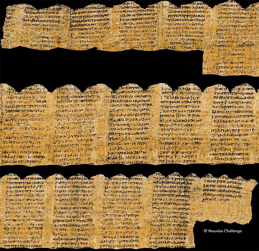 herculam scrolls read AI