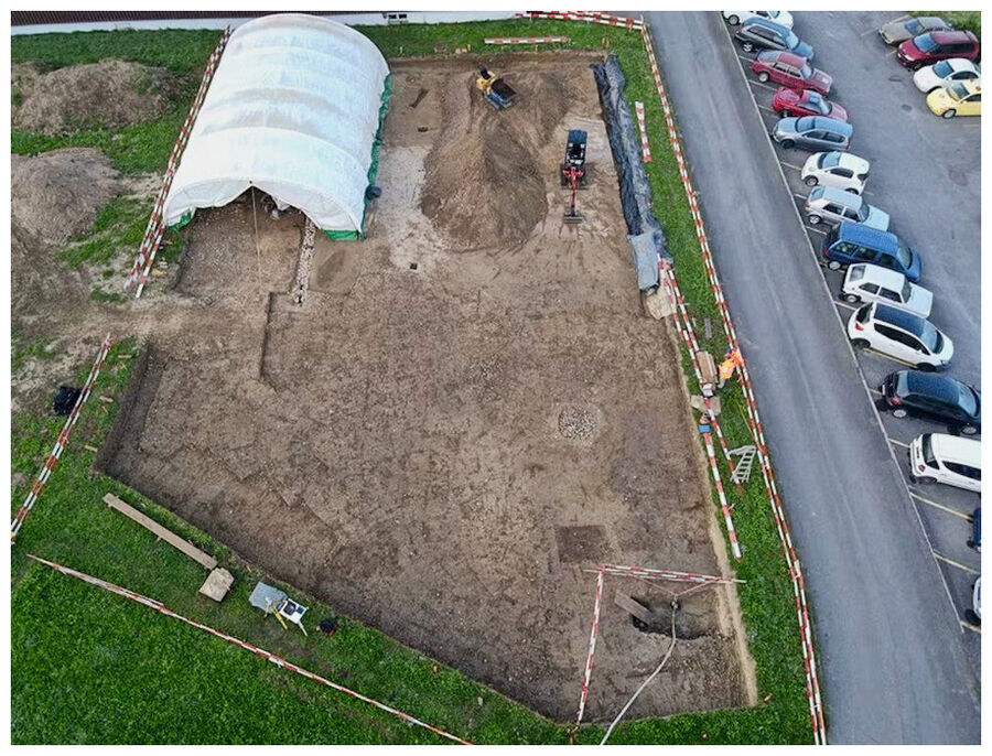 Excavation site in Heimberg,